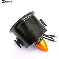 QX-MOTOR 70mm EDF with QF2822 3000KV 4S Brushless Motor and 6 Blades Ducted Fan for FMS Control Aircraft Model Part