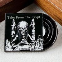 Tales From The.Crypt Enamel Pin Horror Movie Vinyl Record Brooch Cryptkeeper Badge Gothic Lapel Pins For Denim Jacket Gift