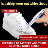 KJM - White Shoe Repair Pen 20g Scratch Cover Touch Up Marker For Sneakers Leather Shoes Renovation