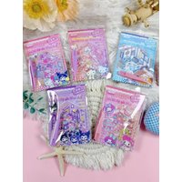 Sanrio Mini Scene Pocket Sticker Book DIY 3D Miniature Landscape Sticker Set, Includes Tweezers, Stress-Relieving Craft Set.