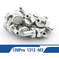 100 Pcs 1312 -M3/M4 Led Module Magnet Screws Fixed Magnetic Column Screw Lamp Fitting Ceiling Plate Fix On Walls For Home