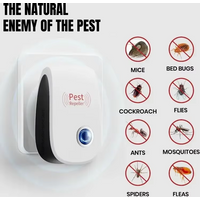 New Ultrasonic Pest Repeller Safe Mouse Cockroach Mosquito Insect Repeller Ultra-Silent Repellent Summer Pest Exterminato