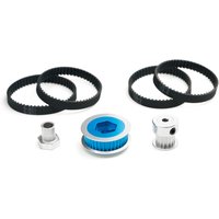 Low Noise TAMIYA TT02 16T 36T Belt Drive Gears Transmission System DIY Modify Parts for Tamiya TT-02 Series 1/10 RC Car