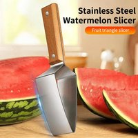 Creative Stainless Steel Watermelon Slicer Efficient Melon Cutter for Cantaloupe Honeydew Perfect Kitchen BBQ Picnic Tool
