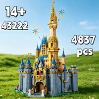 Compatible with 43222 Cinderella Castle Building Blocks 4837PCS Large Assembly Model Collectible Ornaments Adults Holiday Gifts
