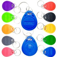 10pcs 125KHz RFID Tag Proximity ID Token Tags Key Fob Keyfob Rfid Card for Access Control Time Attendance TK4100 Chip Only Reade