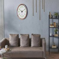 Nordic Tick-free Luminous Wall Clock With Night Light 12 Inch Round Wall Clock In Dark Night Ultra-quiet Quartz Clock Office