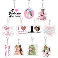 Melanie Martinez Key Chain Key Ring Keychain for Accessories Bag Acrylic Sunny Pendant Melanie Martinez Keyring Chains Jewelry F