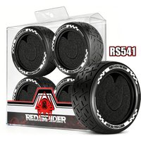 RED SPIDER 4PCS 1/10 RC2.6 inches Rubber Tires On/Off-Road Drift Touring Car Wheel Tyre High Grip Durable for Traxxas HSP Tamiya