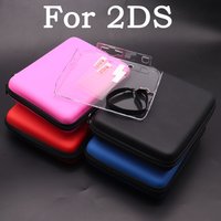 Case Durable Transparent Plastic Protective Hard Case Cover Shell For 2DS Game Console Bag Protective Carrying Case