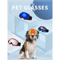 UV400 Wind & Sand Resistant Dog Sunglasses Outdoor Pet Protective Glasses Suitable for Golden Retriever Medium to Large Breeds