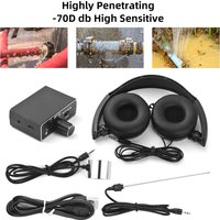 Cordless Water Leak Detector Construction Water Leakage Sensor Underground Water Pipe Leakage Monitor 20000X Audio Magnification