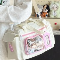Japanese Style Ita Bag Star Plaid Tote Bag Large Capacity Crossbody Bag for Anime Fans Kpop Idol Merch Display