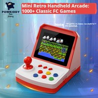 Powkiddy A6plus Mini Retro Arcade Game Console 3.2 Inch Lcd Screen Double Player Educational Kid Home Use Nostalgic Game Machine