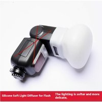 【Y】1Pcs Diffuser Bounce Dome Soft Silicone Flash Cap For Nikon Olympus Fujifilm Panasonic Yongnuo Speedlite