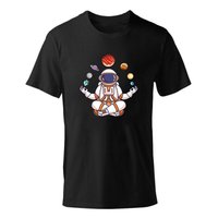Harajuku Funny Aesthetic T-shirt Women Men New Summer Fashion Cartoon Astronaut Print Tshirt Universe Space Punk T Shirt