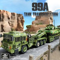 Panzertransportfahrzeug, Modell, Schlachtfeld, Mobilitätsserie, 2784-teiliges Baustein-Montagemodell, Spielzeug für Jungen und Kinder, Spielzeugset
