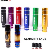 13CM Gear Shift Knob Manual Transmission Gear Stick Lever Shifter Knob Color Red Black Gold Blue Purple Car Universal Aluminum