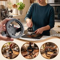 Magnetic Rotary WDT Coffee Distributor with 304 Stainless Steel Needles,Height Adjustable 51/53/58mm Espresso Powder Stirring