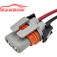 1/5/10 Pcs 2 PIN Ceramic 9005 Electric Auto Headlight Bulb Holder Socket Auto Wire Harness Connector