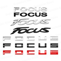 Car Decor 3D ABS/Metal Car Letter Rear Bumper Trunk Decals Emblem Sticker For Ford Focus Logo MK1 MK2 MK3 MK4 Fiesta Ranger