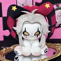 20cm The Freak Circus pierrot Cotton Plush Cosplay Stuffed Plush Cute Figure Puppet Prop Birthday Gifts