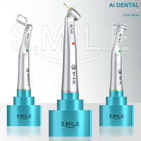 SMILE Contra Angle Optic Low Speed Handpiece 1:5/1:4.2/1:1/4:1/20:1 with Gear Locking System for Dental Surgery Restoration