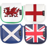 UK Union Jack Series Design PU Leather Applique Embroidered Strong Magnetic Closure Golf Blade Mallet Putter Head Cover
