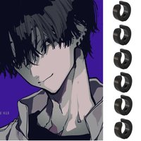 Anime Chainsaw Man Earrings Yoshida Hirofumi Stainless Steel Ear Bone Clip for Women Men Cosplay Jewelry Accessories