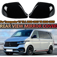 Couvercle de remplacement de rétroviseur latéral de voiture brillant, 2 pièces, pour VW, Volkswagen, Transporter T5 T5.1 T6 7E 1857527 F F F