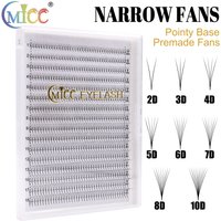 XL Tray Premade Volume Fans 8-15mm 3D/6D/8D/10D Sharp Narrow Fans Base Lash Promade Russian Pointy Stem Eyelash Extension Cilia