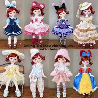 30cm BJD Doll Clothes Mori Style Cute Cartoon Lolita Dress doll dress-up clothes for 1/6 BJD Dolls