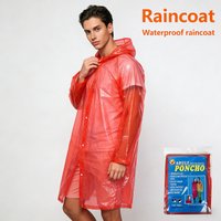 Portable Waterproof Raincoat Adult Fashion Raincoats Outdoor Rain Coat Lightweight Clothing Reusable Poncho Rainwear Supplies
