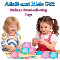 New Hot ! ! ! Pinch Candy Jellyfish Flow Pattern Cube Slow Rebound Stress Relief Maltose Pinch Stress Relief Toy Children's Gift
