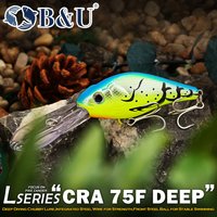 B&U Deep Diving Floating Crankbait Hard Fishing Lure for Pike Zander Perch Walleye with Tungsten Ball System