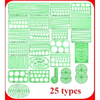 Jewelry Design Template Diamond Gemstone Drafting Ruler Kit Formwork Rulers Professional Designer Tools Supplies T-777-1 T-777-2