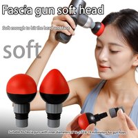 Fascia gun massage head 12mm-18mm caliber massage gun accessoriesl silicone soft head for deep tissue muscle relaxation