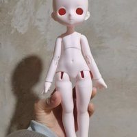 1/6 Bjd Anime Doll Resin Head + Body Accessories Famale Body with S Neck White/ Pink Skin Girls Drss Up Toy