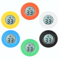 Mini Circular Embedded Digital LCD Thermometer Hygrometer Humidity Temperature Meter Indoor Digital Thermometer Hygrometer