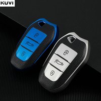 Leather TPU Car Remote Key Case Cover For Peugeot 208 308 408 508 2008 3008 4008 5008 Citroen C1 C4 C6 C3-XR Picasso DS3 DS4