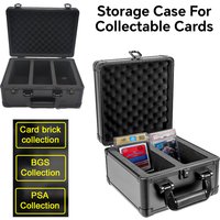 2/3 Rows Card Storage Box, Trading Card Case For PSA BGS Graded Sports Card, Baseball Baseball Card Holder Case