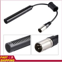 Video Recording Microphone Interview Stereo Condenser Unidirectional Mic for Sony Panosonic Camcorders--XLR Interface