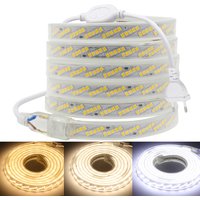 320LED/m LED Strip Light Oblique 5 Rows SMD 2835 Dimmable Super Bright AC 220V 230V 240V Rope Lights IP67 Outdoor Indoor Decor
