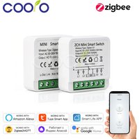Zigbee 16A 1CH/2CH Smart Switch Breaker Mini Smart Home Relay Automation Module works with Tuya Hub Smart Life Alexa Google Home image 4