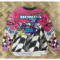 AliExpress Vintage Honda Moto Cycling Event Uniform Men Women Motorcycle Racing Enthusiasts Long Sleeved Tee Motocross Breathable Jersey
