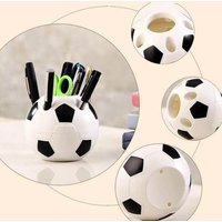 Multifunctional Football Student Pen Holder Plastic Storage Box Toothpaste Toothbrush Organizer Stationery Storage Container