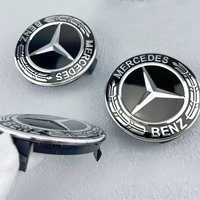 For Mercedes Benz 4pcs 75MM Car Wheel Center Hub Caps Covers A B C S Class AMG GLA CLA GLC W176 W221 W204 W205 accessories