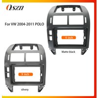 For Volkswagen Polo 2004-2011 9Inch Car Radio Fascias Android GPS Stereo Player 2 Din Head Unit Panel Dash Frame