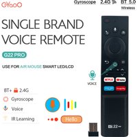 G22 PRO Voice Air Mouse Remote 2.4G Wireless Gyroscope IR learning Function for Android tv box HK1 H96 Max X96 mini