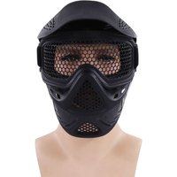 New Tactical Full Face Mask Paintball Mask Stainless Steel Mesh Mask Goggles Protective Masks for Airsoft Archery Paintball